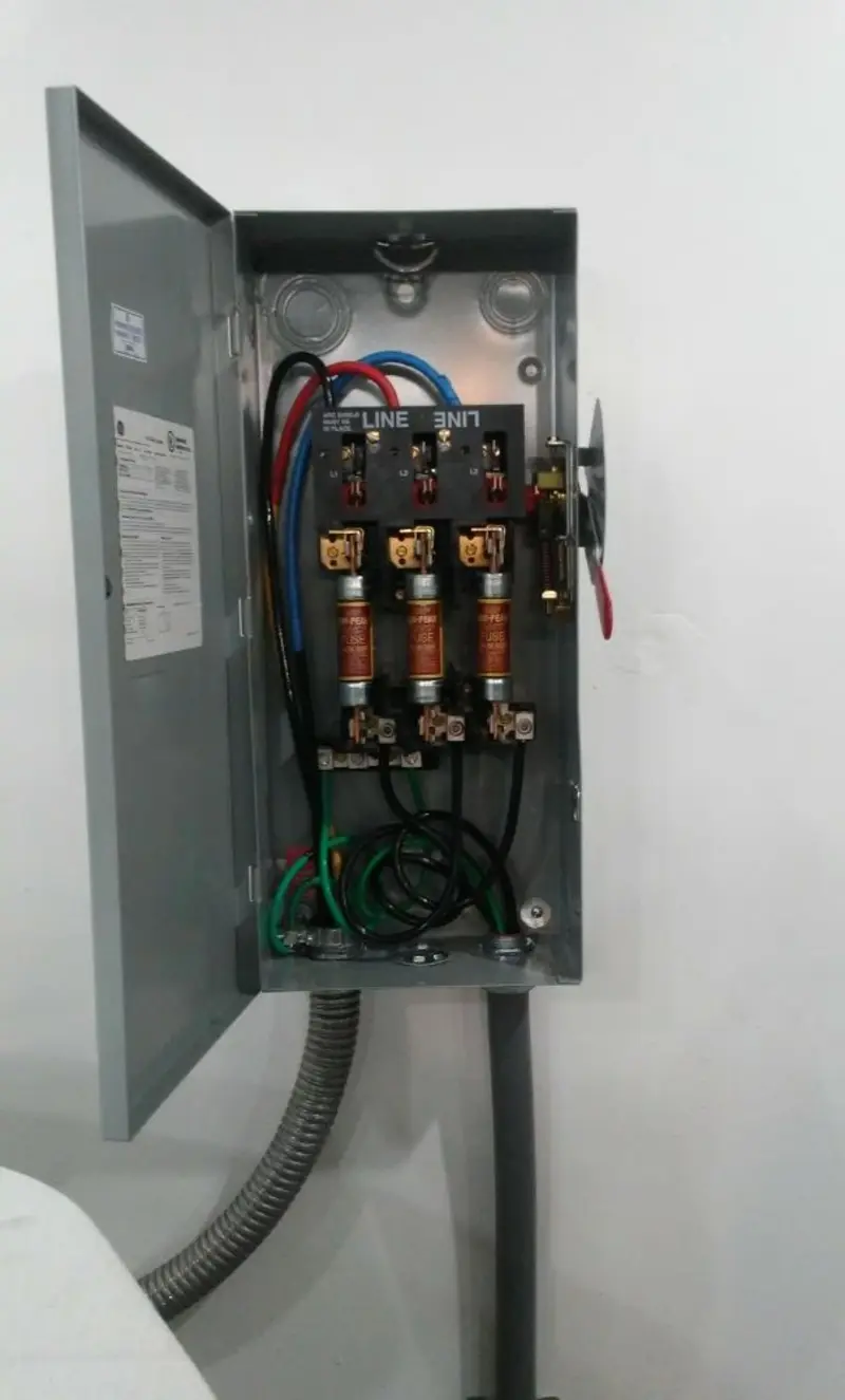 Three-phase disconnect switch installed for Electrical Wiring & Rewiring in Hazel Green